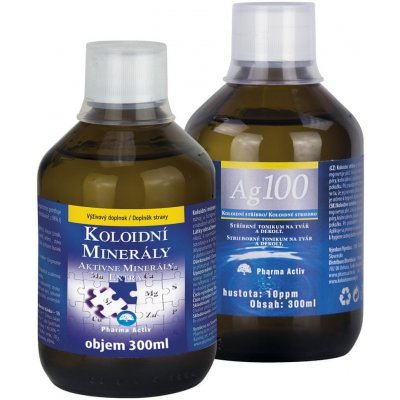 Pharma Activ Koloidní minerály 300 ml + Ag100 10ppm 300 ml