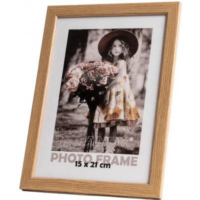 FANDY Dřevěný rámeček Style 15x21 3 světle hnědý – Zboží Živě