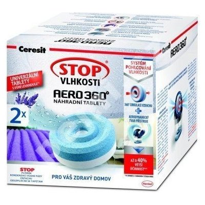 Ceresit STOP Aero vlhkosti náhradní tablety 2 v 1 2x450g Levandule