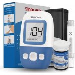 Sinocare Glukometr Safe AQ Angel, 25 proužků, 25 lancet, odběrové pero, taštička – Zboží Dáma