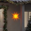 Vánoční osvětlení Prolenta Maison Exclusive Svítící vánoční hvězda s LED skládací žlutá 43 cm