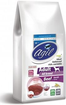 Agil Adult All Breed Low Grain Beef Lamb Tuna 10 kg