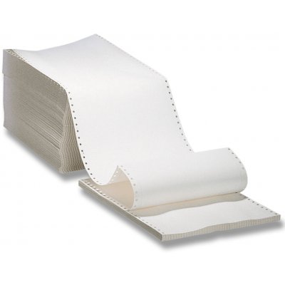 Tabelační papír - 24 cm 1+0 s oddělitelnou perforací, výška 12 palců – Zboží Živě