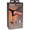 Penisy Elite King Cock Beginner's strap on dildo with harness natural