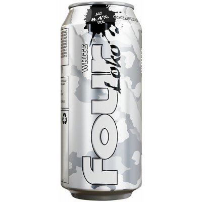 Four Loko White 8,4% 0,44 l (plech) – Zboží Dáma
