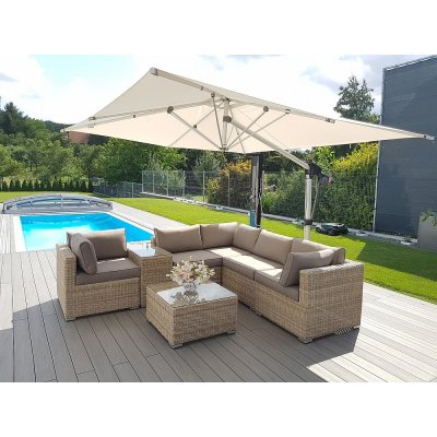 DEOKORK Ratanová variabilní sestava SEVILLA pro 5 osob (béžová) – Zboží Dáma