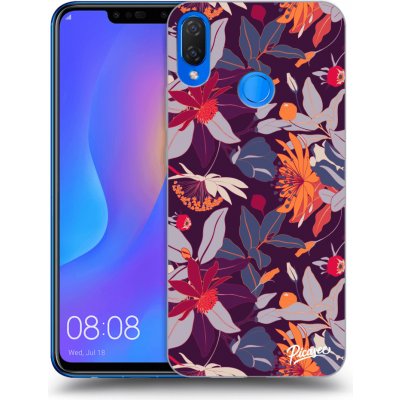 Pouzdro Picasee silikonové Huawei Nova 3i - Purple Leaf černé – Zbozi.Blesk.cz