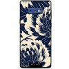 Pouzdro a kryt na mobilní telefon Samsung Mobiwear Glossy Samsung Galaxy Note 9 GA40G Modré a béžové květy