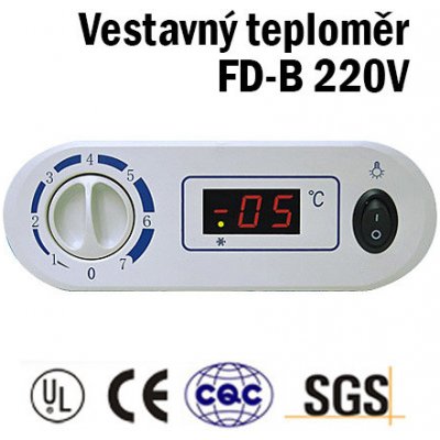 SFYB FD-B 220V Vestavný digitální teploměr do chladničky/mrazničky – Zboží Mobilmania