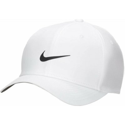 Nike Dri-Fit Club Structured Swoosh Cap white/black