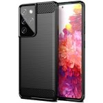 Pouzdro Forcell Carbon SAMSUNG Galaxy S21 Ultra černé – Zboží Živě