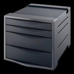 Esselte Europost Vivida plastový box 4 zásuvky černý – Zboží Mobilmania