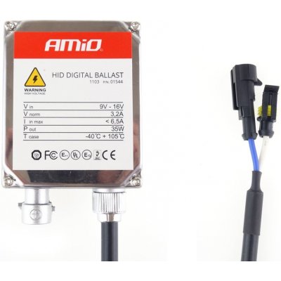 Amio autodoplňky Trafo, ballast ke xenonům AMIO STANDARD, 9-16V 35W – Hledejceny.cz