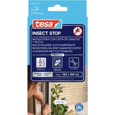 TESA Síť proti hmyzu 1,3 x 1,5 m, antracitová, Comfort – Sleviste.cz