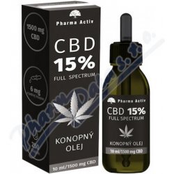 CBD 15% Full Spectrum Konopný olej 1500mg 10 ml