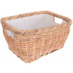 Košíkárna Koš na dřevo ratanový béžový 55x40 cm – Zboží Dáma