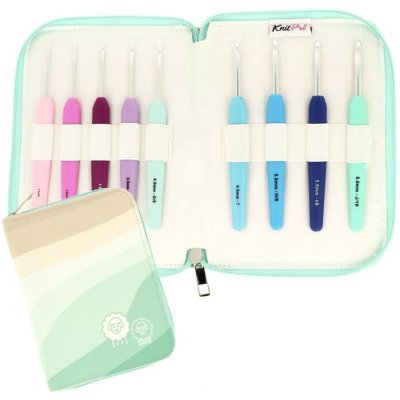Sada hliníkových háčků KnitPro Waves Deluxe 9ks – Zboží Dáma