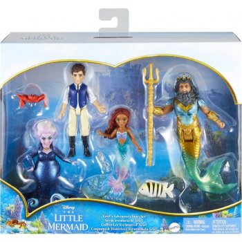 Mattel Disney Princess Sada 6 ks Malých panenek Malá mořská víla s kamarády