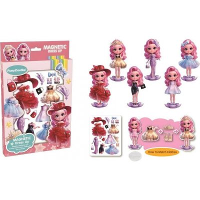 Norimpex Magnetické oblékání Dress Up růžové – Zboží Mobilmania
