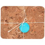 CASAFINA prostírání obdélníkové set 4ks 40x30x0,3cm CORK COLLECTION přírodní Iceberg – Zboží Dáma