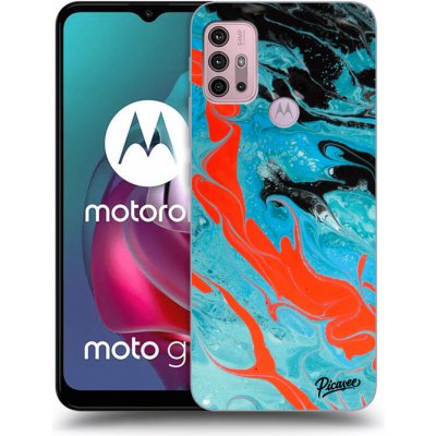Pouzdro Picasee silikonové Motorola Moto G30 - Blue Magma černé – Zboží Mobilmania