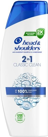 Head & Shoulders Classic Clean 2in1 Šampon proti Lupům 400 ml. Čistá Osvěžující Vůně