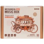ROKR Dřevěné mechanické 3D puzzle Dostavník 199 ks – Hledejceny.cz