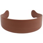 Široká plastová čelenka na vlasy červeno-hnědá – Zboží Dáma
