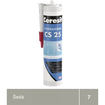 Ceresit CS 25 sanitární silikon 280 g šedá – Hledejceny.cz