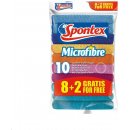 Hadr a utěrka na mytí Spontex Microfibre utěrka 30 x 30 cm 8 + 2 ks