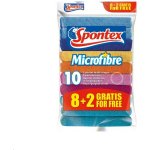 Spontex Microfibre utěrka 30 x 30 cm 8 + 2 ks – Hledejceny.cz