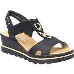 Rieker Sandály 67498 Černá – Zboží Dáma