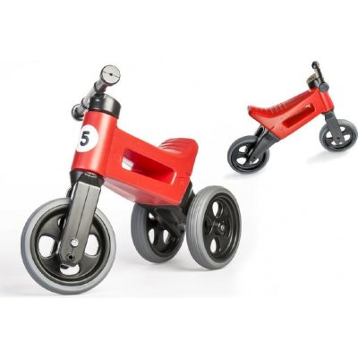 Teddies červené FUNNY WHEELS 2v1 nastavitelná 28/31cm – Zbozi.Blesk.cz