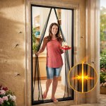 Zaparkorun Samozavírací síť na dveře - 210 x 98 cm - Černá – Sleviste.cz