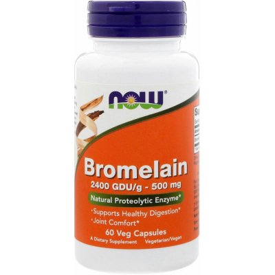 NOW Foods Bromelain, 500 mg 60 veg kapslí – Hledejceny.cz