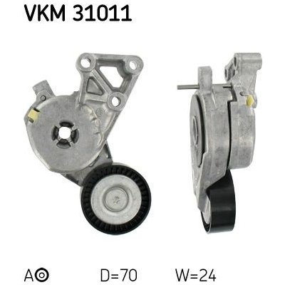 Napínák, žebrovaný klínový řemen SKF VKM 31011 – Zboží Mobilmania