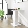 Jídelní stůl Bistro stolek bílý s vysokým leskem 60 × 60 × 75 cm dřevotříska