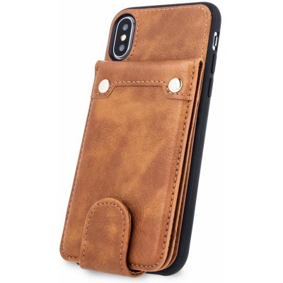 Pocket Case hnědé – iPhone Xr – Zboží Mobilmania