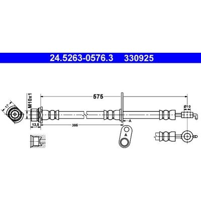 Brzdová hadice ATE 24.5263-0576.3 (24526305763) – Zbozi.Blesk.cz