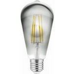 GTV Dekorativní LED , FILAMENT, Šedá, ST64, 1800K, E27, 6,0W, 300lm, AC220-240V, 360° – Hledejceny.cz