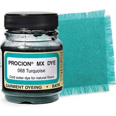Prášková barva Jacquard Procion MX na bavlnu a len 19g odstín Tyrkysová – Zboží Dáma