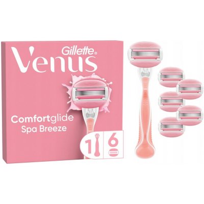 Gillette Venus Comfortglide Spa Breeze + 6 ks hlavic – Zboží Mobilmania
