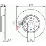 BOSCH Brzdový kotouč - 272 mm BO 0986479677 – Sleviste.cz
