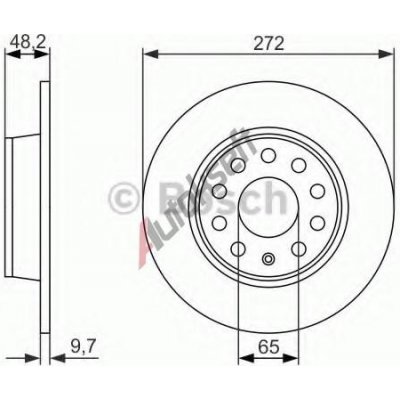BOSCH Brzdový kotouč - 272 mm BO 0986479677 – Sleviste.cz