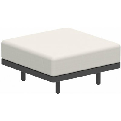 Royal Botania Podnožka Alura Lounge, 80x80x39,5 cm, rám hliník anthracite, bez sedáku – Hledejceny.cz