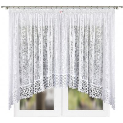 Fliying Hotová vyšívaná záclona LG313-4 s krajkou 400x150 cm – Hledejceny.cz