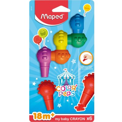 Maped Voskovky Color'Peps Baby Crayons 6 ks – Zbozi.Blesk.cz