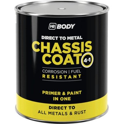 Barva na kov HB BODY Chassis Coat RAL1018 žlutá 750ml | Zboží Auto