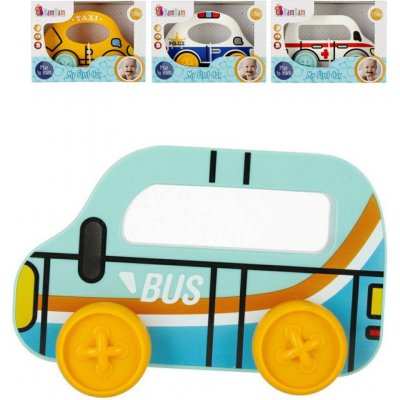 BAM BAM Baby moje první s úchytem policie/sanitka/bus/taxi 4 druhy – Zboží Dáma