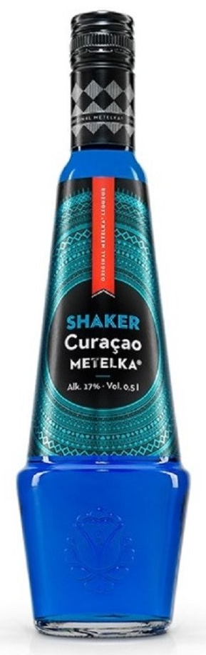 Metelka Shaker Curacao 17% 0,5 l (holá láhev)